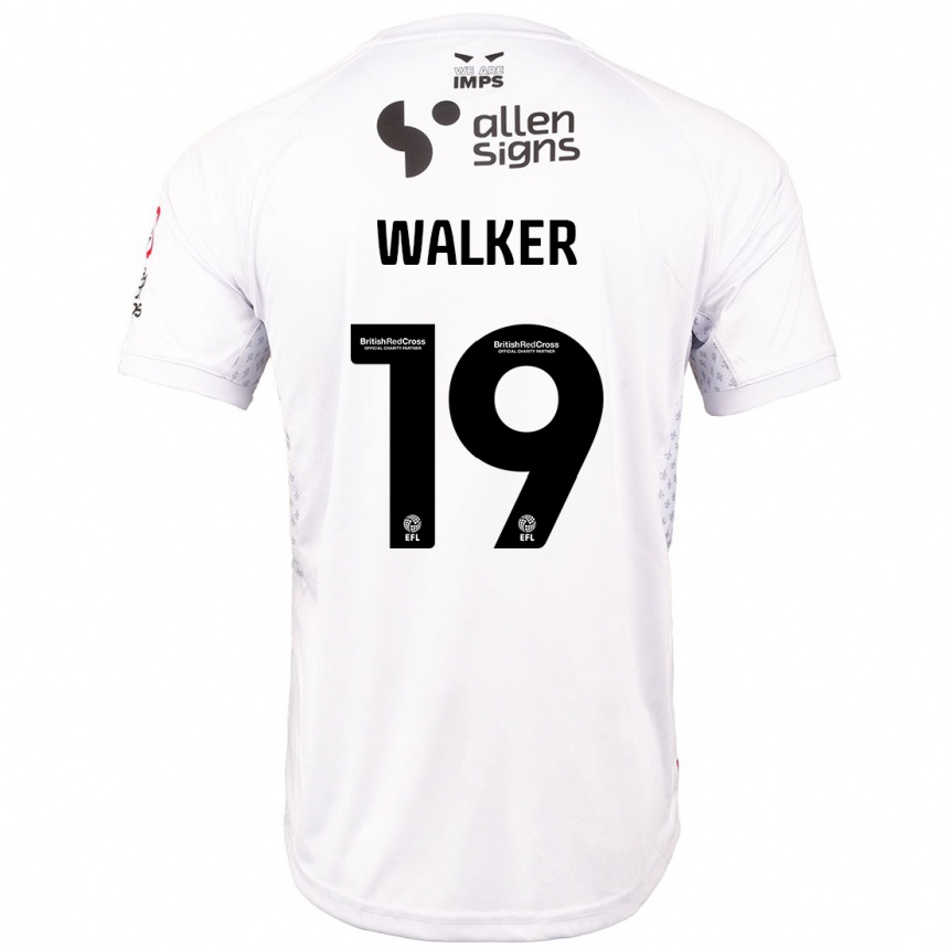 Vyrai Tyler Walker #19 Raudona Balta Išvykos Marškinėliai 2024/25 T-Shirt