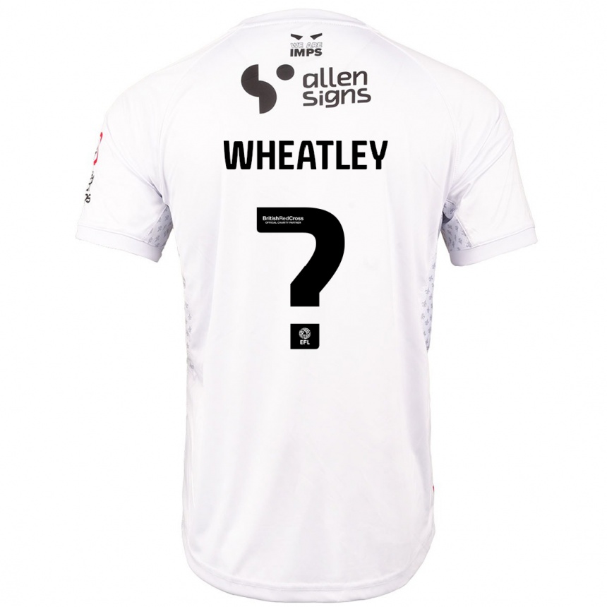 Vyrai Kyrell Wheatley #0 Raudona Balta Išvykos Marškinėliai 2024/25 T-Shirt