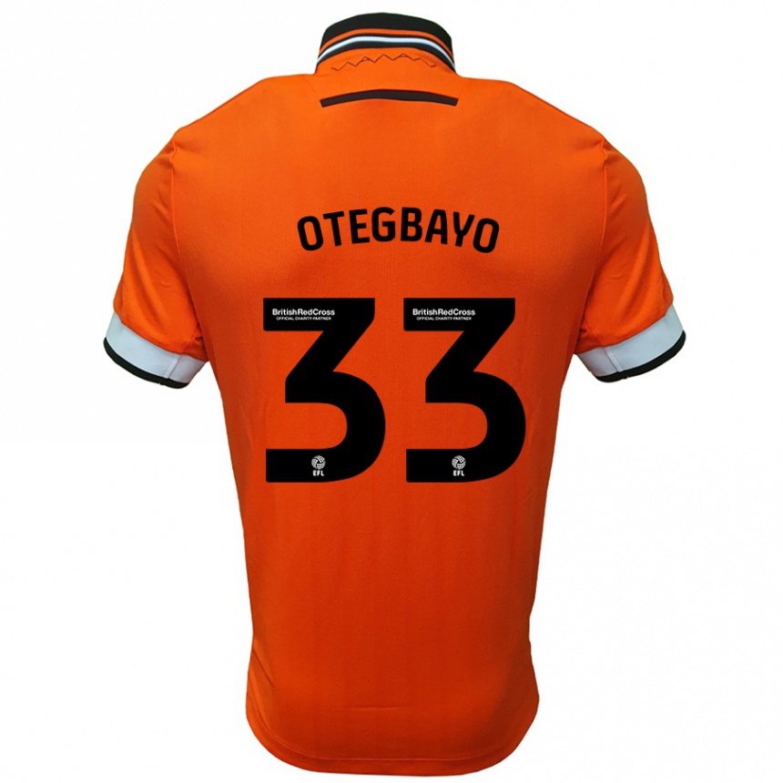 Vyrai Gabriel Otegbayo #33 Oranžinė Balta Išvykos Marškinėliai 2024/25 T-Shirt