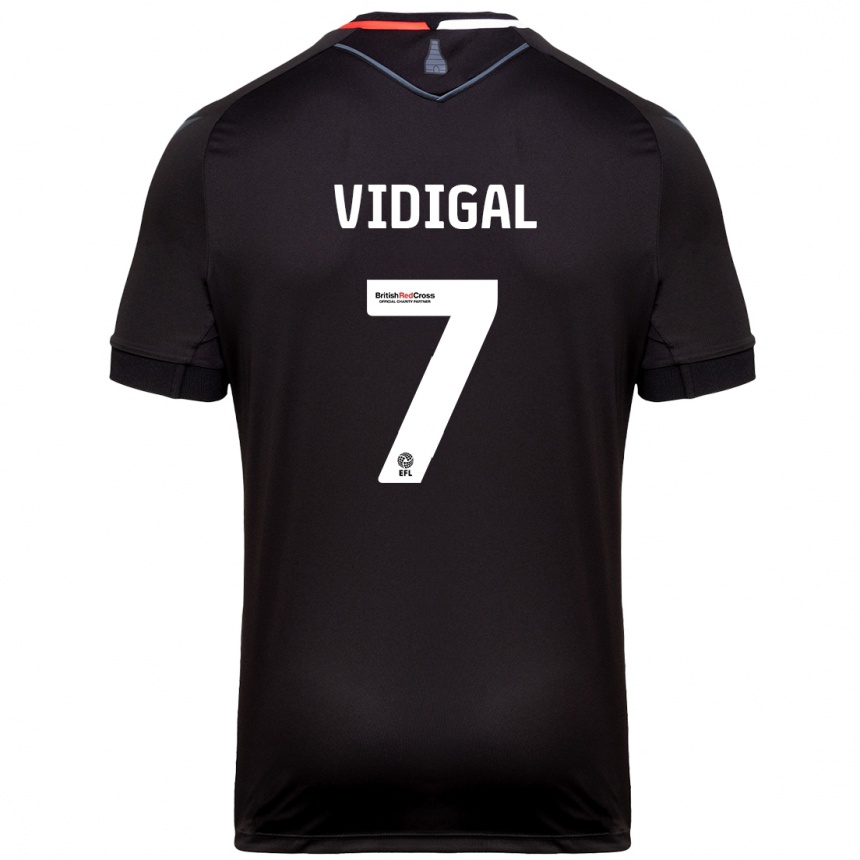 Vyrai André Vidigal #7 Juoda Išvykos Marškinėliai 2024/25 T-Shirt