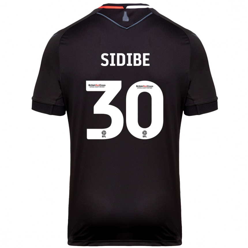 Vyrai Souleymane Sidibe #30 Juoda Išvykos Marškinėliai 2024/25 T-Shirt