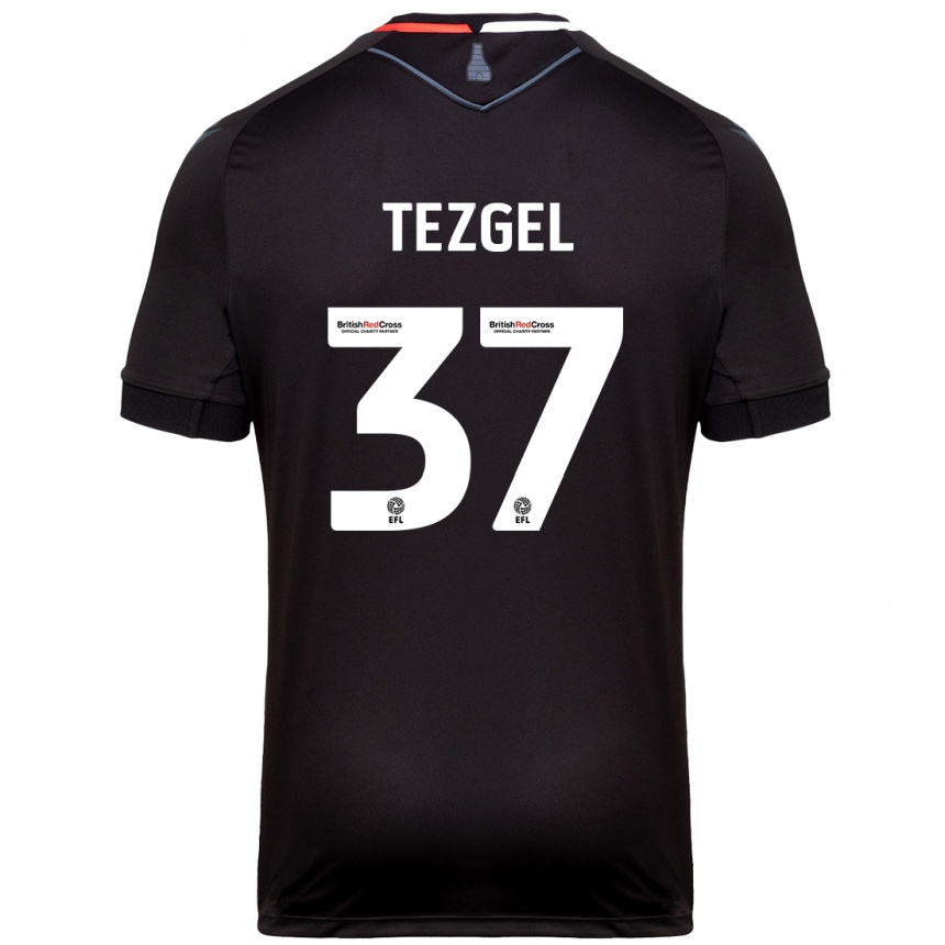 Vyrai Emre Tezgel #37 Juoda Išvykos Marškinėliai 2024/25 T-Shirt