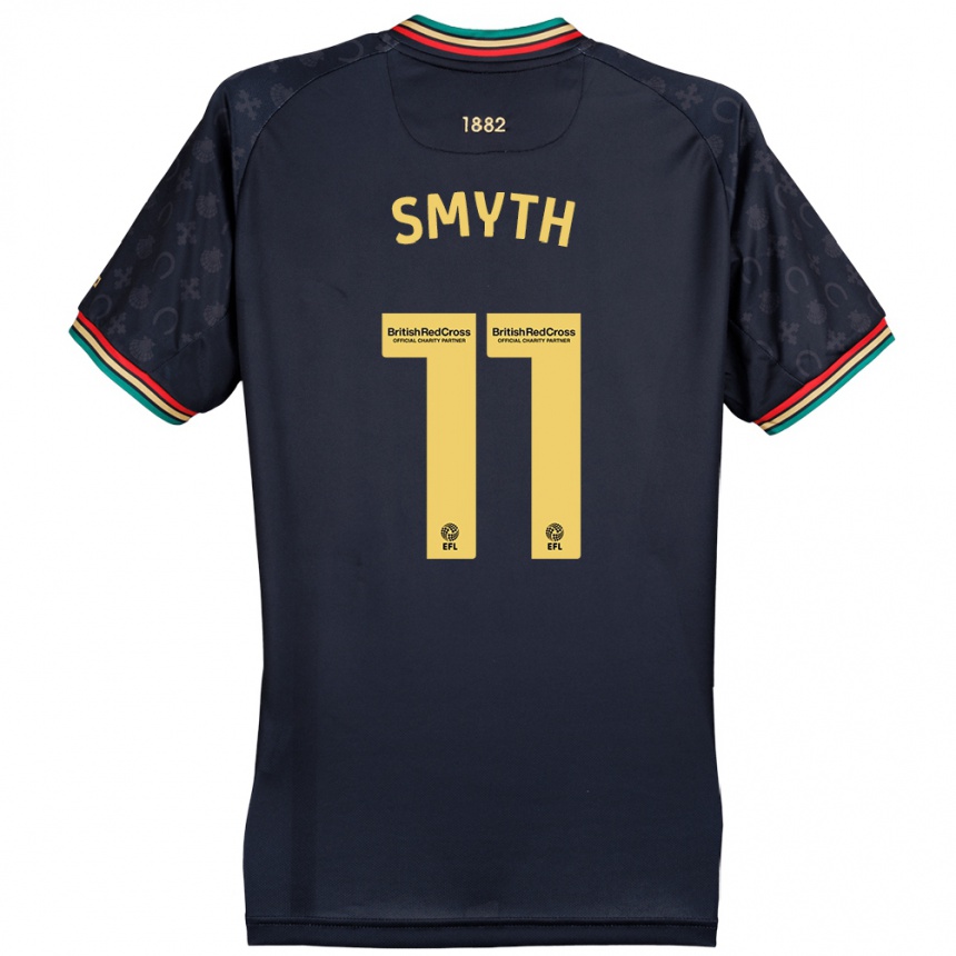 Vyrai Paul Smyth #11 Tamsiai Tamsiai Mėlyna Išvykos Marškinėliai 2024/25 T-Shirt