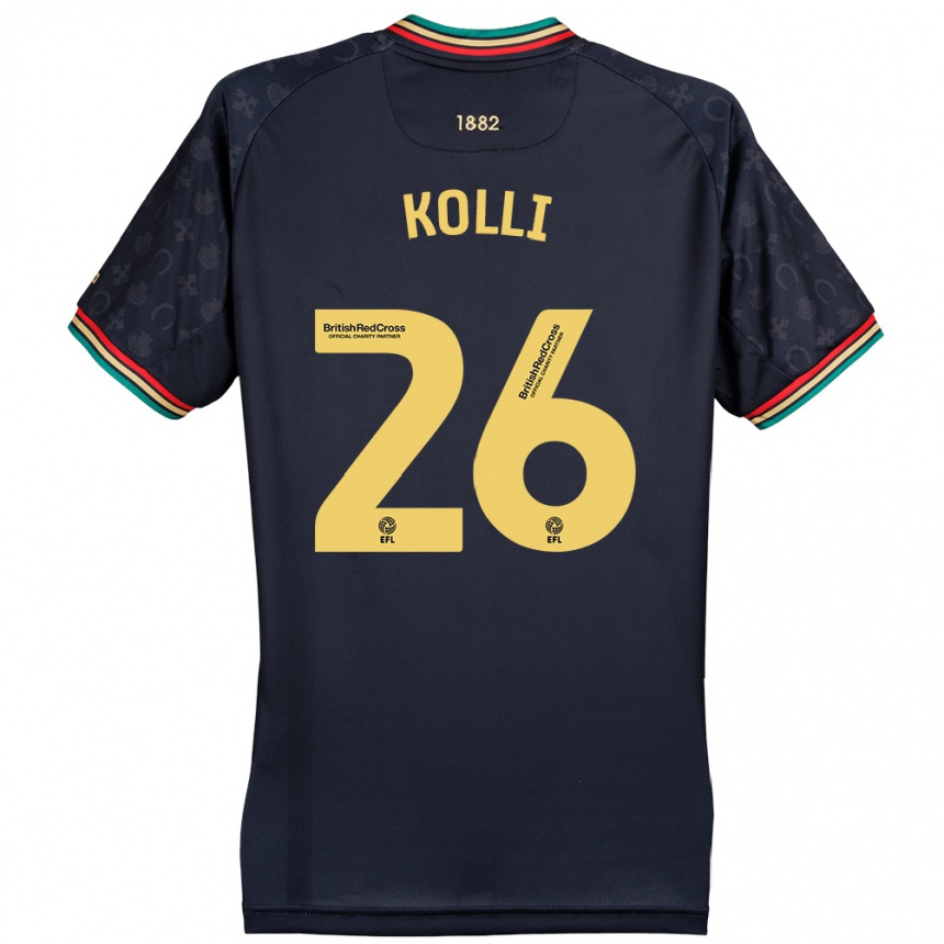 Vyrai Rayan Kolli #26 Tamsiai Tamsiai Mėlyna Išvykos Marškinėliai 2024/25 T-Shirt