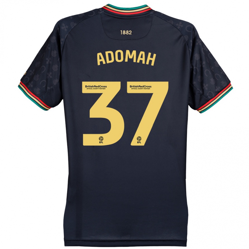 Vyrai Albert Adomah #37 Tamsiai Tamsiai Mėlyna Išvykos Marškinėliai 2024/25 T-Shirt