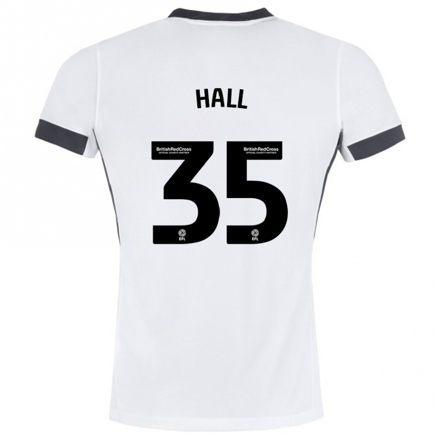 Vyrai George Hall #35 Balta Juoda Išvykos Marškinėliai 2024/25 T-Shirt