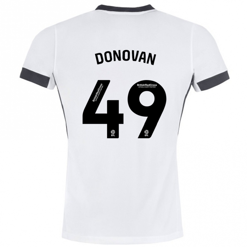 Vyrai Romelle Donovan #49 Balta Juoda Išvykos Marškinėliai 2024/25 T-Shirt