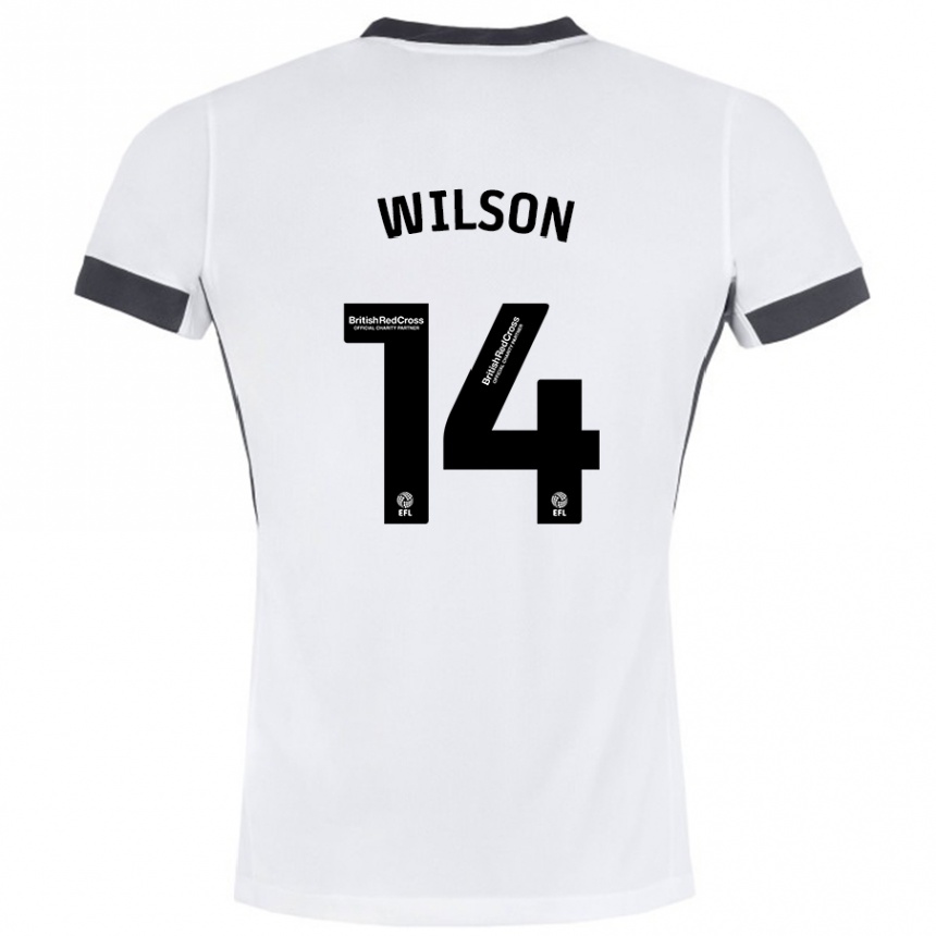 Vyrai Siobhan Wilson #14 Balta Juoda Išvykos Marškinėliai 2024/25 T-Shirt