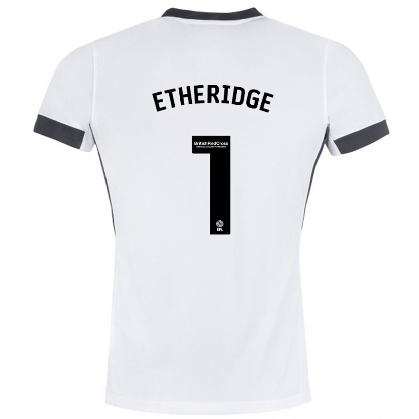 Vyrai Neil Etheridge #1 Balta Juoda Išvykos Marškinėliai 2024/25 T-Shirt