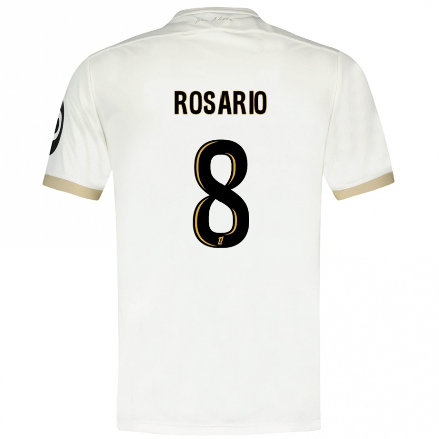 Vyrai Pablo Rosario #8 Baltasis Auksas Išvykos Marškinėliai 2024/25 T-Shirt