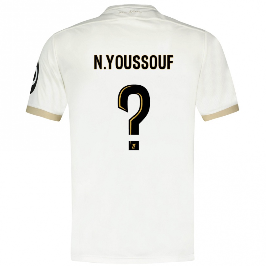 Vyrai Naké Youssouf #0 Baltasis Auksas Išvykos Marškinėliai 2024/25 T-Shirt