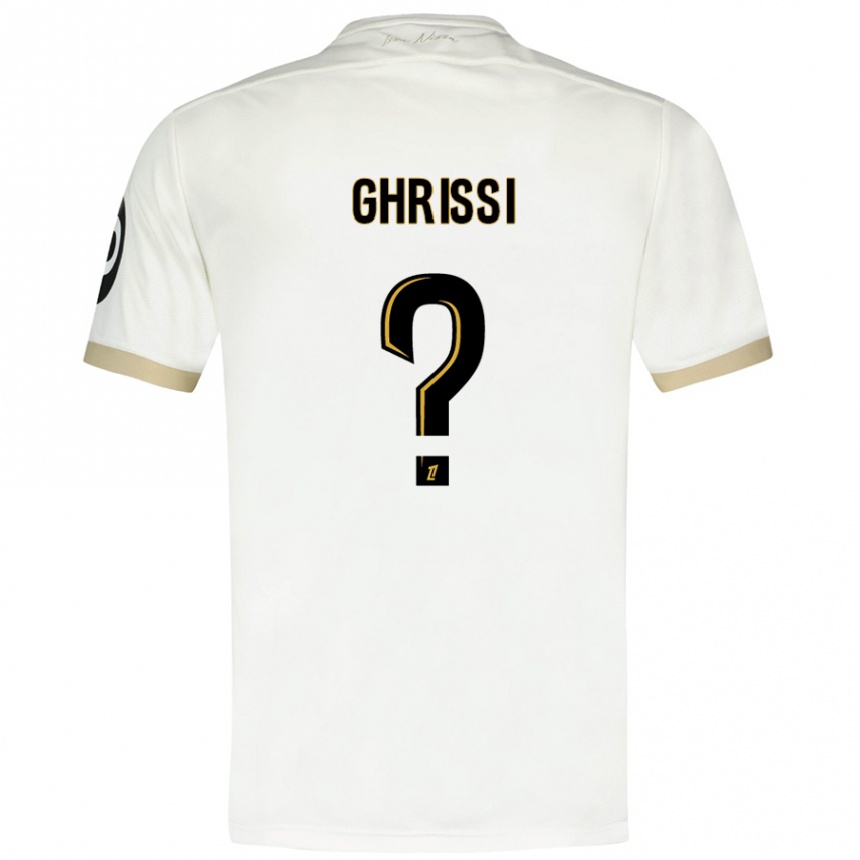 Vyrai Chaïn Ghrissi #0 Baltasis Auksas Išvykos Marškinėliai 2024/25 T-Shirt