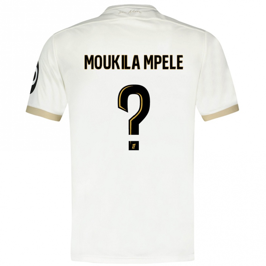 Vyrai Beny Moukila Mpele #0 Baltasis Auksas Išvykos Marškinėliai 2024/25 T-Shirt