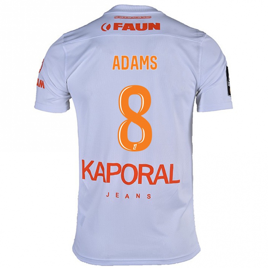 Vyrai Akor Adams #8 Baltas Išvykos Marškinėliai 2024/25 T-Shirt