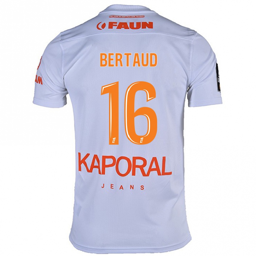 Vyrai Dimitry Bertaud #16 Baltas Išvykos Marškinėliai 2024/25 T-Shirt