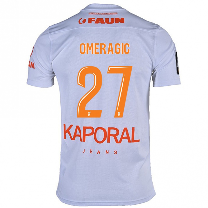 Vyrai Becir Omeragic #27 Baltas Išvykos Marškinėliai 2024/25 T-Shirt