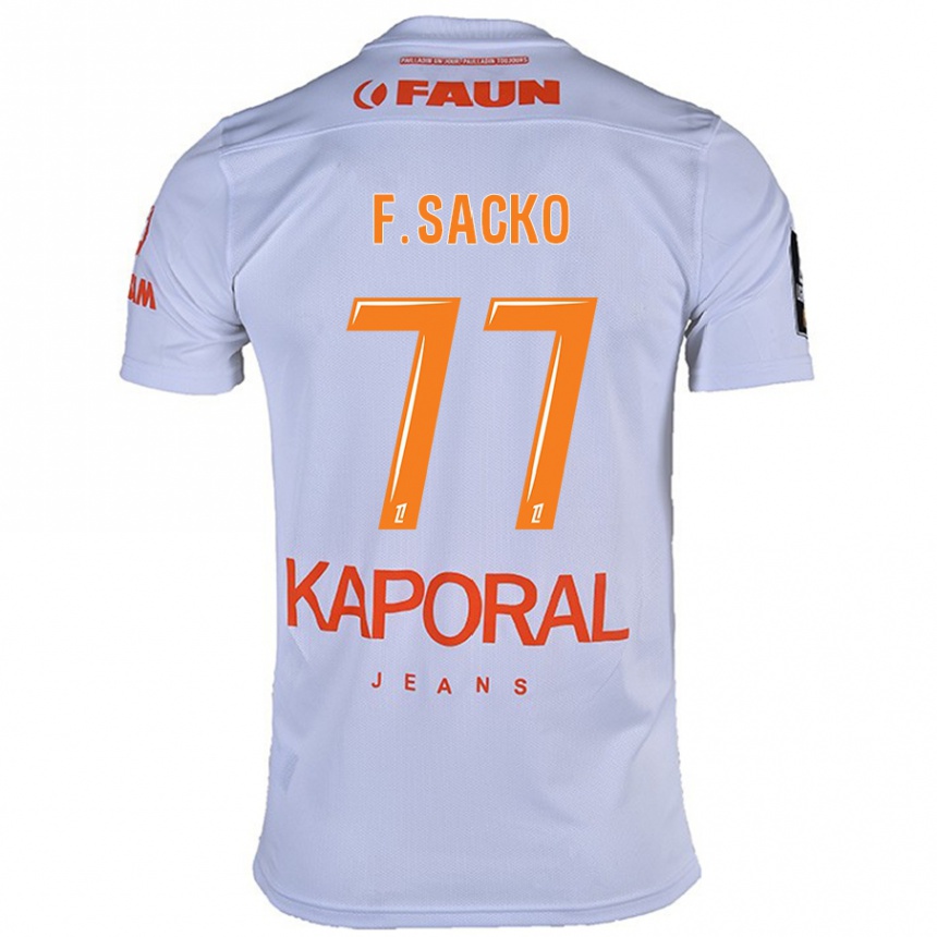 Vyrai Falaye Sacko #77 Baltas Išvykos Marškinėliai 2024/25 T-Shirt