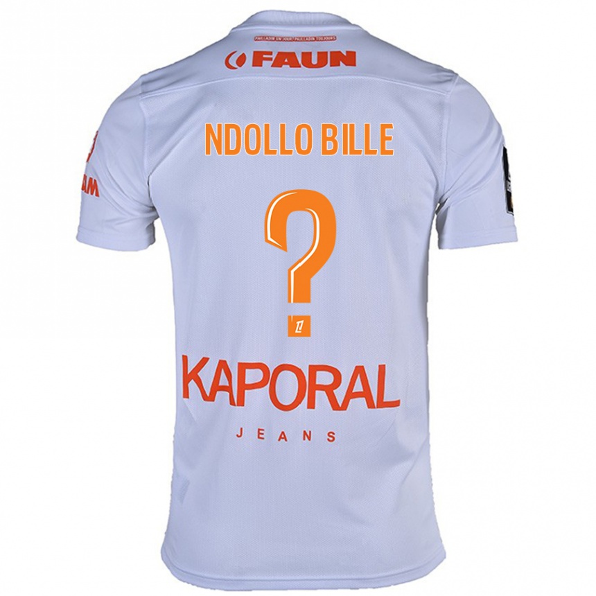 Vyrai Wilfried Ndollo Bille #0 Baltas Išvykos Marškinėliai 2024/25 T-Shirt