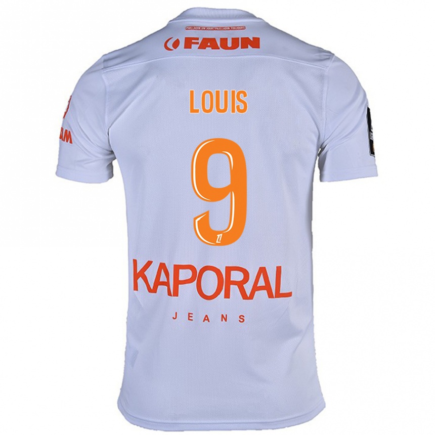 Vyrai Kethna Louis #9 Baltas Išvykos Marškinėliai 2024/25 T-Shirt