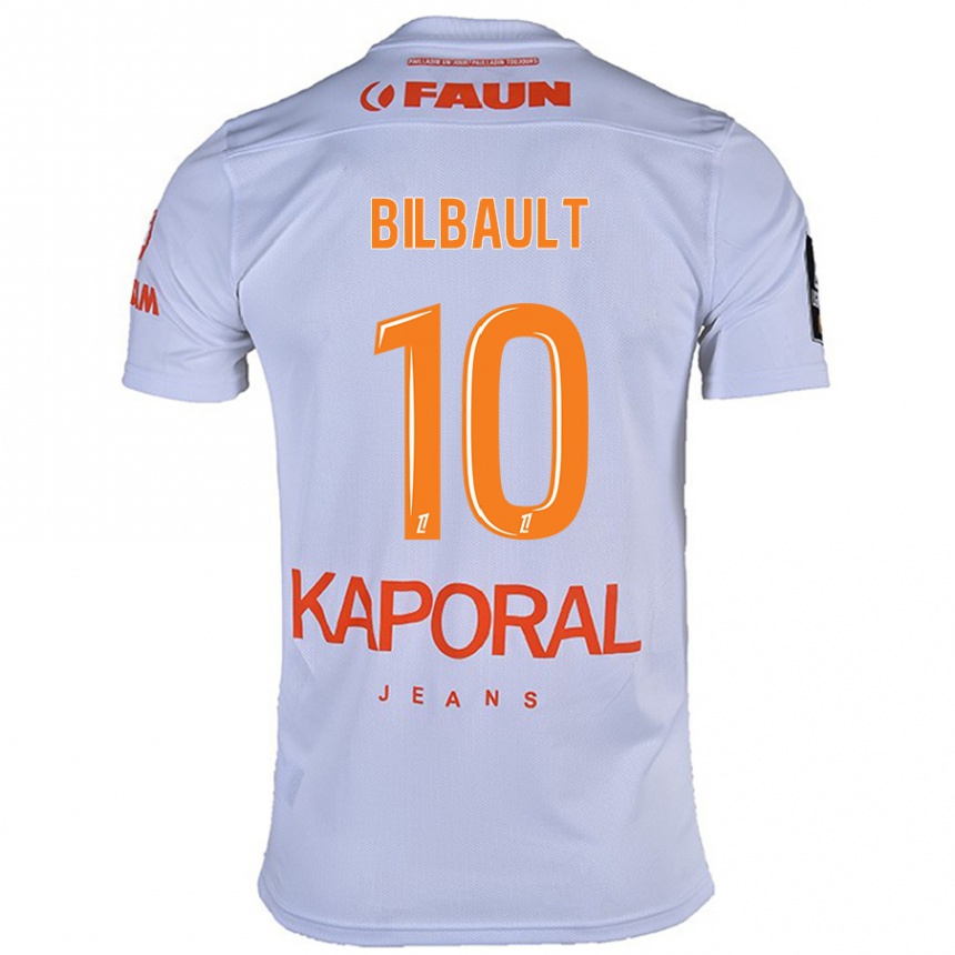 Vyrai Charlotte Bilbault #10 Baltas Išvykos Marškinėliai 2024/25 T-Shirt