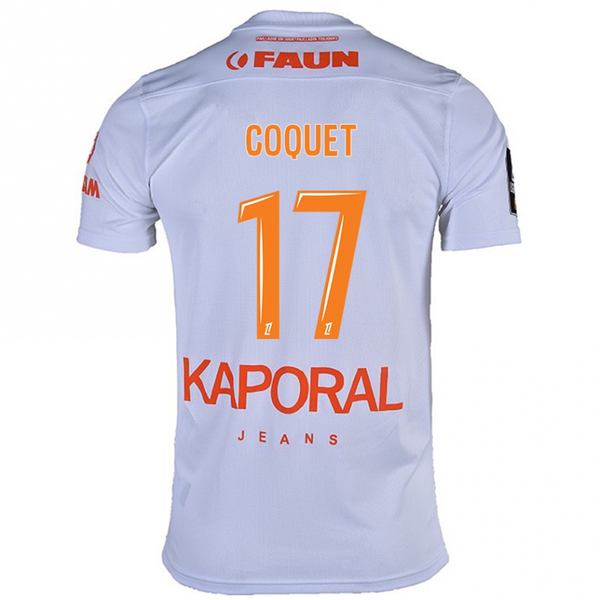 Vyrai Judith Coquet #17 Baltas Išvykos Marškinėliai 2024/25 T-Shirt