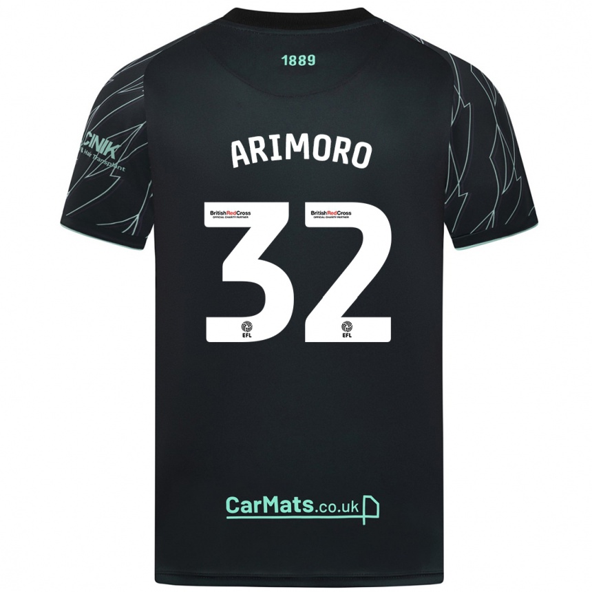 Vyrai Juliet Khinde Adebowale-Arimoro #32 Juoda Žalia Išvykos Marškinėliai 2024/25 T-Shirt