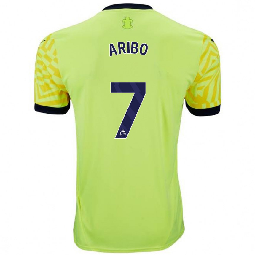 Vyrai Joe Aribo #7 Geltona Išvykos Marškinėliai 2024/25 T-Shirt