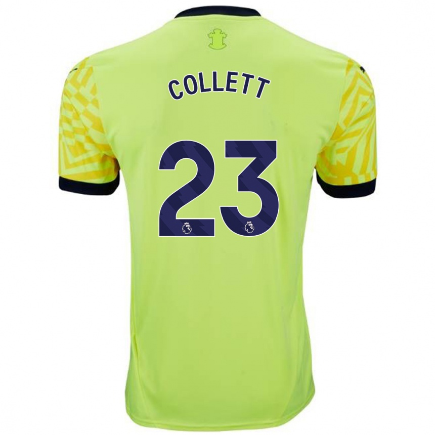 Vyrai Megan Collett #23 Geltona Išvykos Marškinėliai 2024/25 T-Shirt