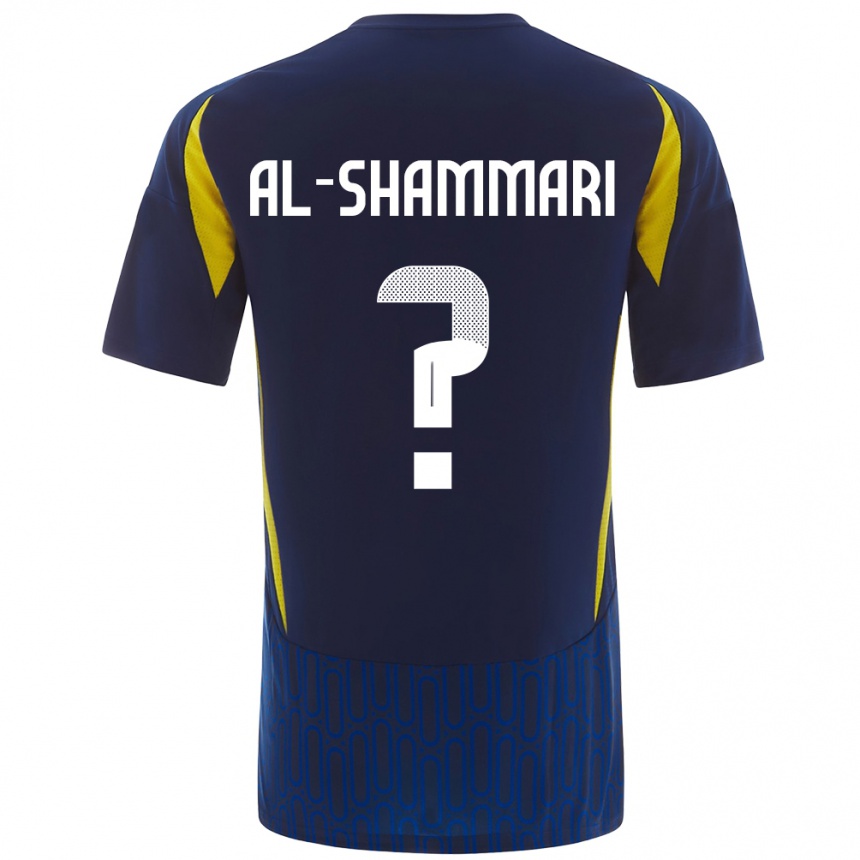 Vyrai Mansour Al-Shammari #0 Mėlyna Geltona Išvykos Marškinėliai 2024/25 T-Shirt