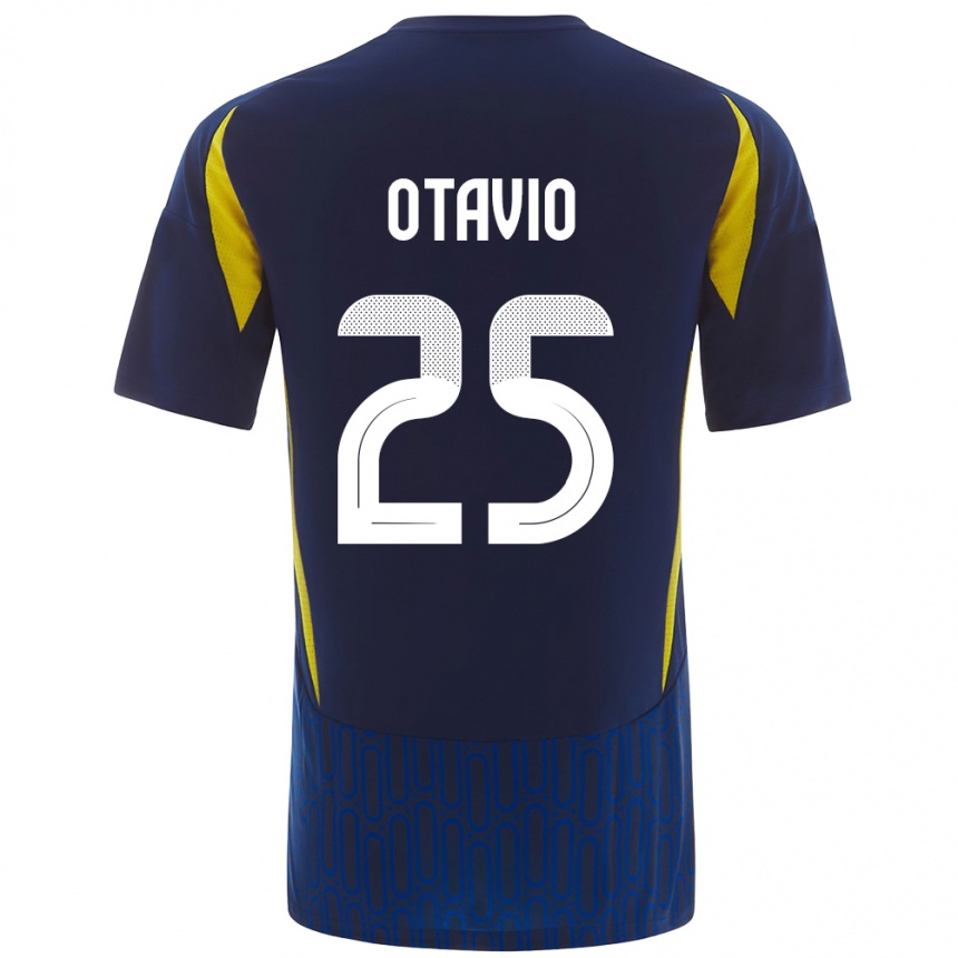 Vyrai Otávio #25 Mėlyna Geltona Išvykos Marškinėliai 2024/25 T-Shirt