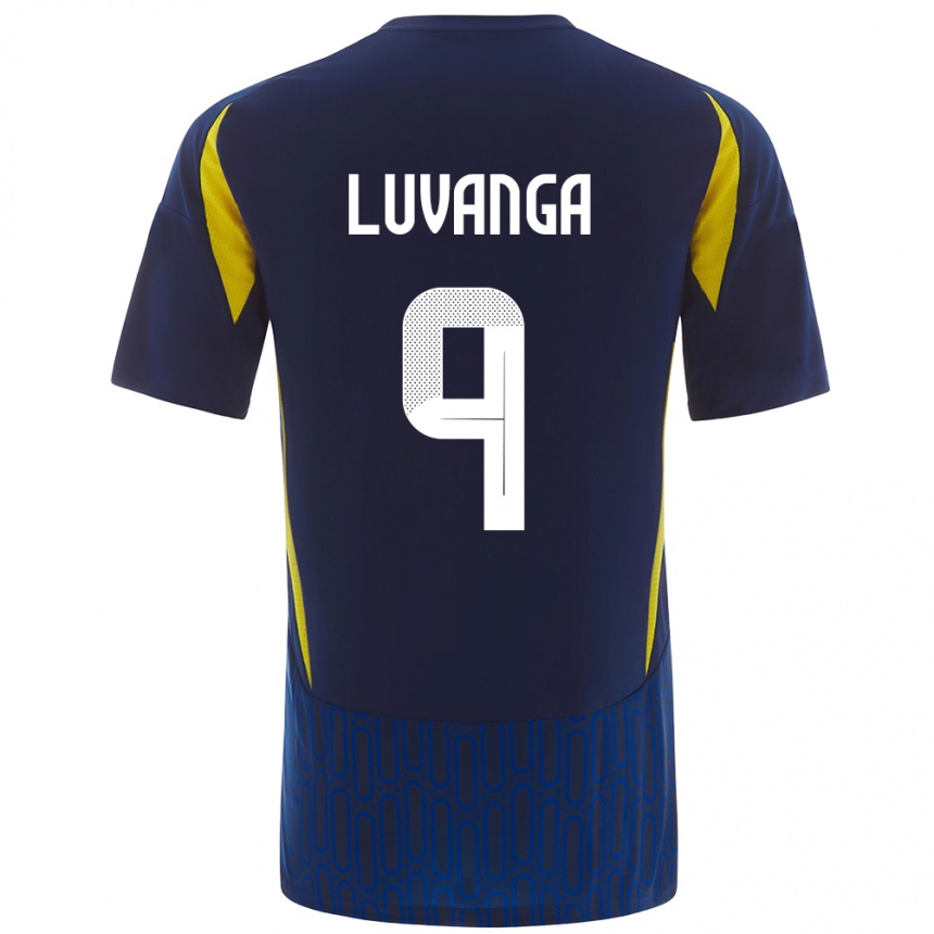 Vyrai Clara Luvanga #9 Mėlyna Geltona Išvykos Marškinėliai 2024/25 T-Shirt