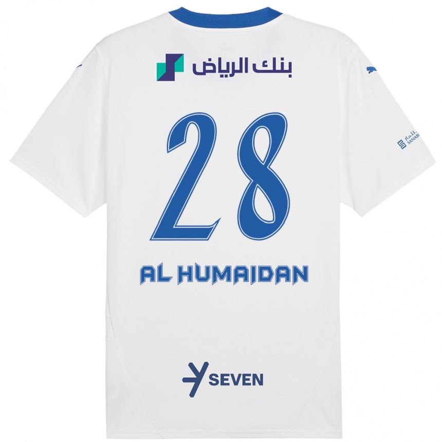 Vyrai Fay Al-Humaidan #28 Balta Mėlyna Išvykos Marškinėliai 2024/25 T-Shirt