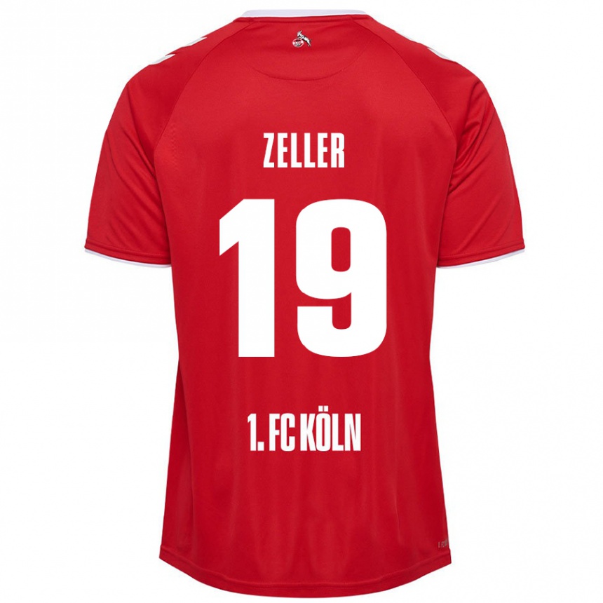 Vyrai Dóra Zeller #19 Raudona Balta Išvykos Marškinėliai 2024/25 T-Shirt