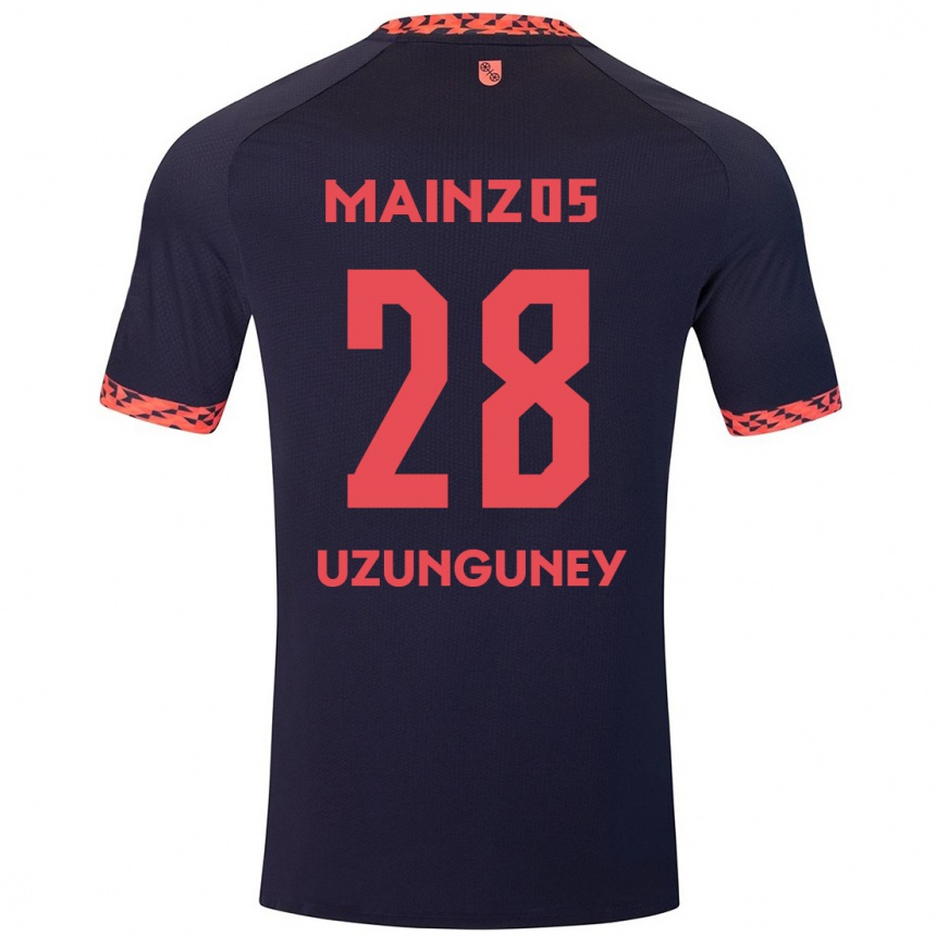 Vyrai Ebru Uzungüney #28 Mėlyna Koralų Raudona Išvykos Marškinėliai 2024/25 T-Shirt