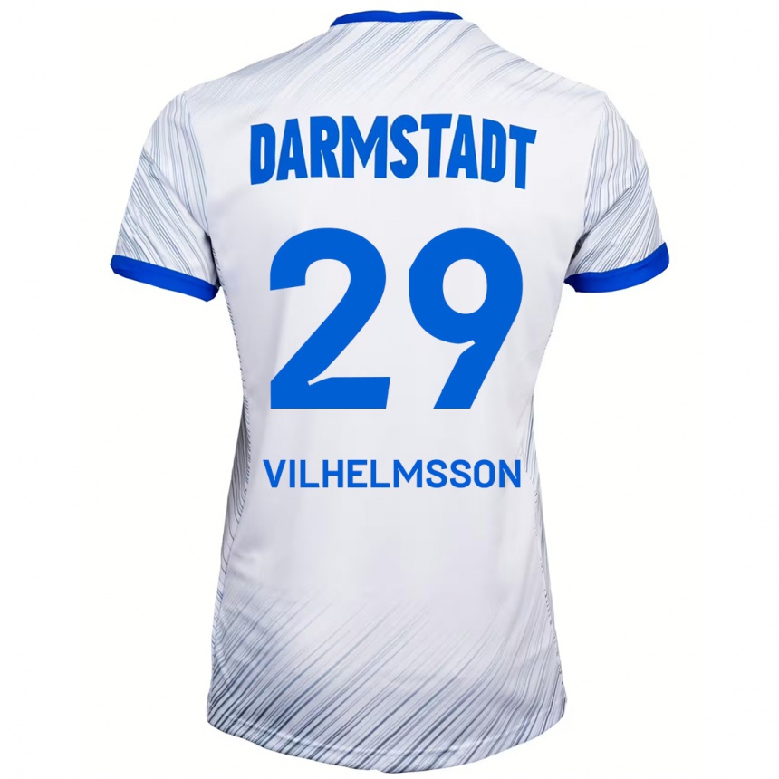 Vyrai Oscar Vilhelmsson #29 Balta Mėlyna Išvykos Marškinėliai 2024/25 T-Shirt