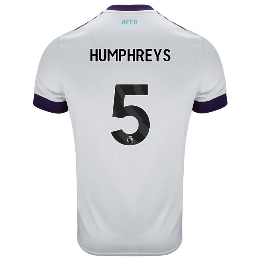 Vyrai Holly Humphreys #5 Balta Žalia Violetinė Išvykos Marškinėliai 2024/25 T-Shirt