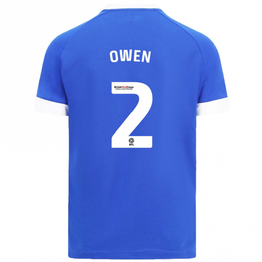 Moteriškas Lisa Owen #2 Dangaus Mėlyna Namų Marškinėliai 2024/25 T-Shirt