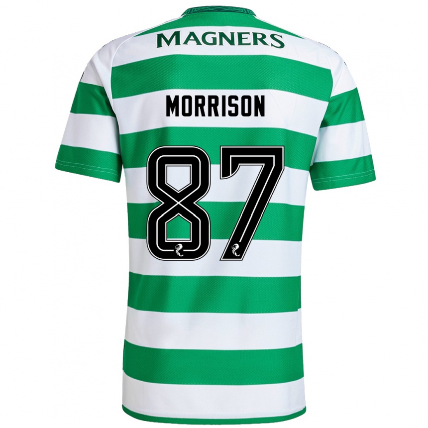 Moteriškas Joe Morrison #87 Žalia Balta Namų Marškinėliai 2024/25 T-Shirt