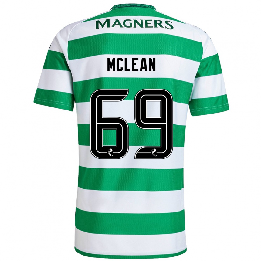 Moteriškas Kai Mclean #69 Žalia Balta Namų Marškinėliai 2024/25 T-Shirt