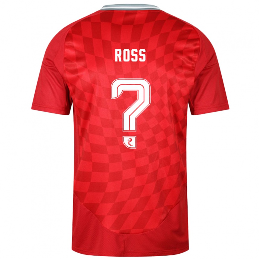 Moteriškas Dylan Ross #0 Raudona Namų Marškinėliai 2024/25 T-Shirt