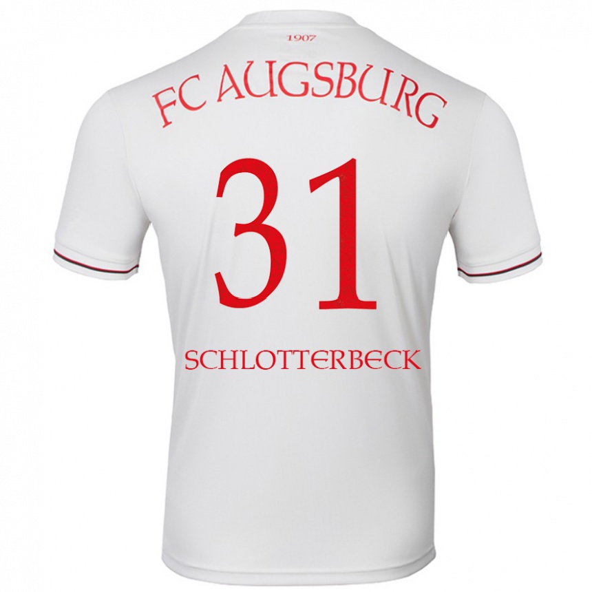 Moteriškas Keven Schlotterbeck #31 Baltas Namų Marškinėliai 2024/25 T-Shirt