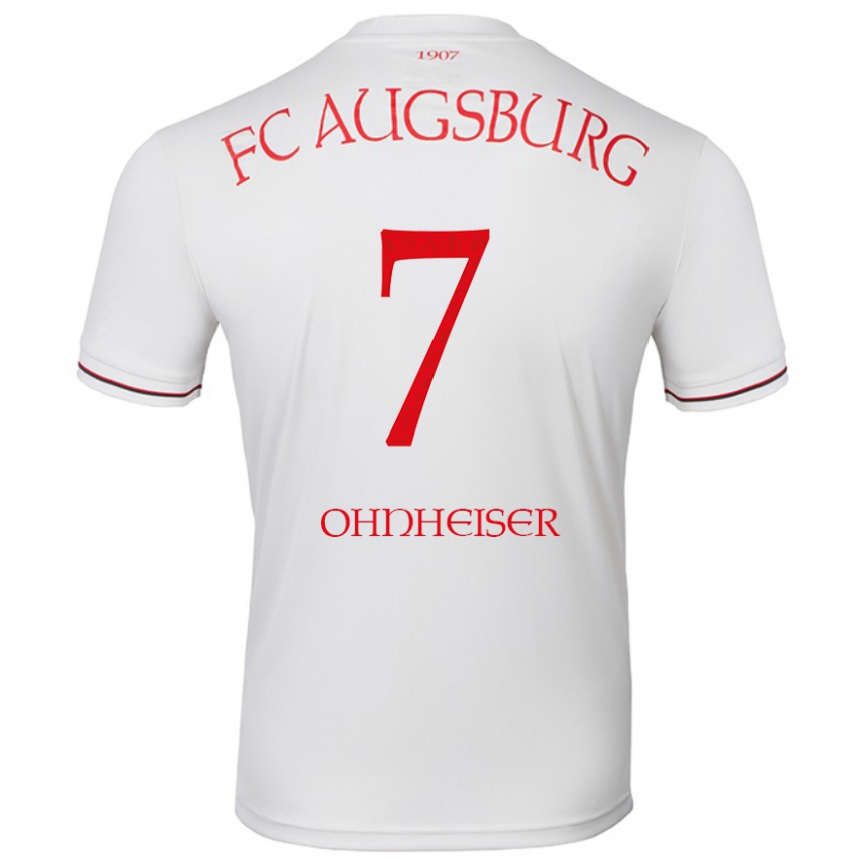 Moteriškas Nico Ohnheiser #7 Baltas Namų Marškinėliai 2024/25 T-Shirt