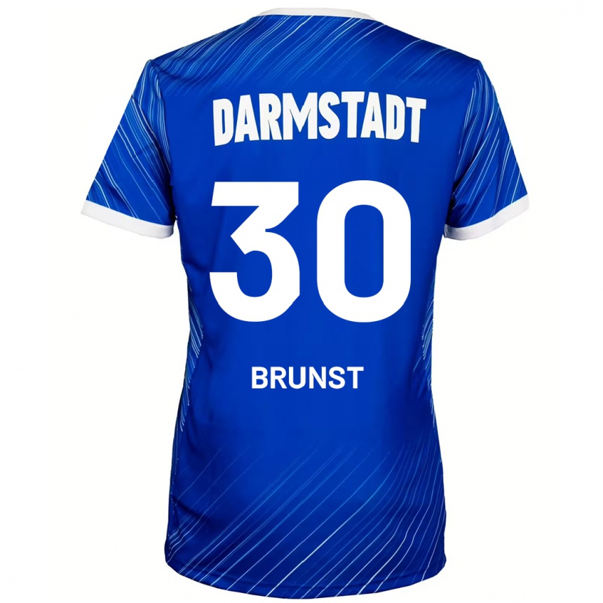 Moteriškas Alexander Brunst #30 Mėlyna Balta Namų Marškinėliai 2024/25 T-Shirt