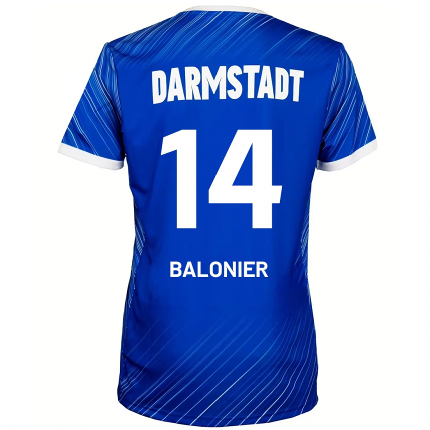 Moteriškas Mike Balonier #14 Mėlyna Balta Namų Marškinėliai 2024/25 T-Shirt