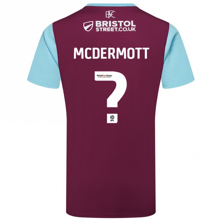 Moteriškas Tommy Mcdermott #0 Burgundijos Dangaus Mėlynas Namų Marškinėliai 2024/25 T-Shirt