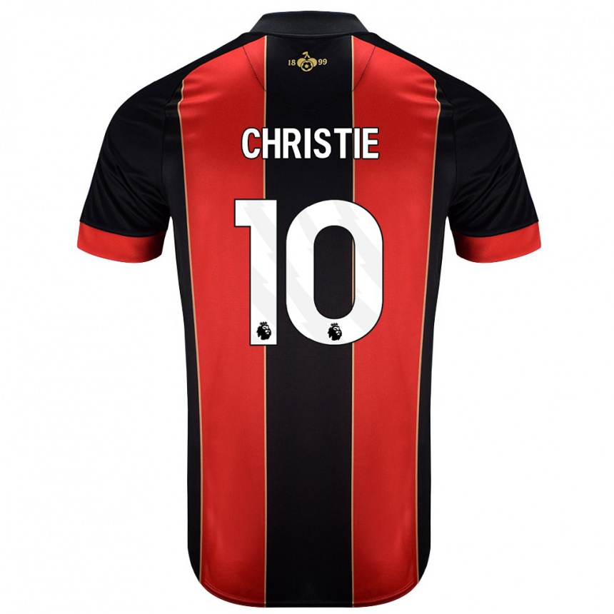 Moteriškas Ryan Christie #10 Raudona Juoda Namų Marškinėliai 2024/25 T-Shirt