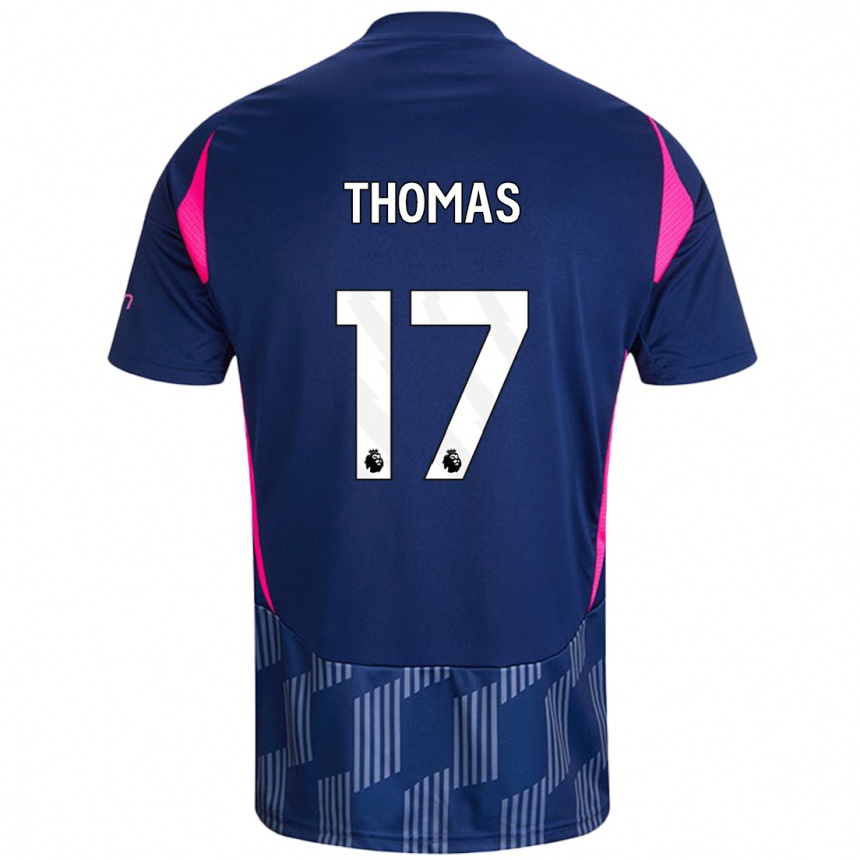 Moteriškas Freya Thomas #17 Karališkoji Mėlyna Rožinė Išvykos Marškinėliai 2024/25 T-Shirt