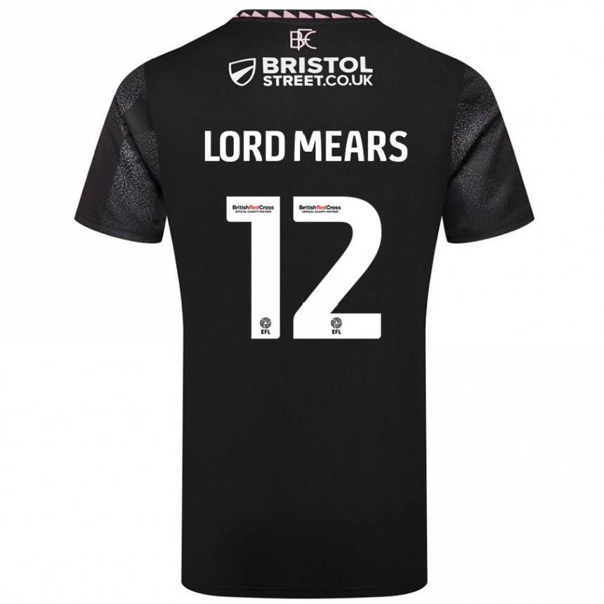 Moteriškas Rhema Lord-Mears #12 Juoda Išvykos Marškinėliai 2024/25 T-Shirt