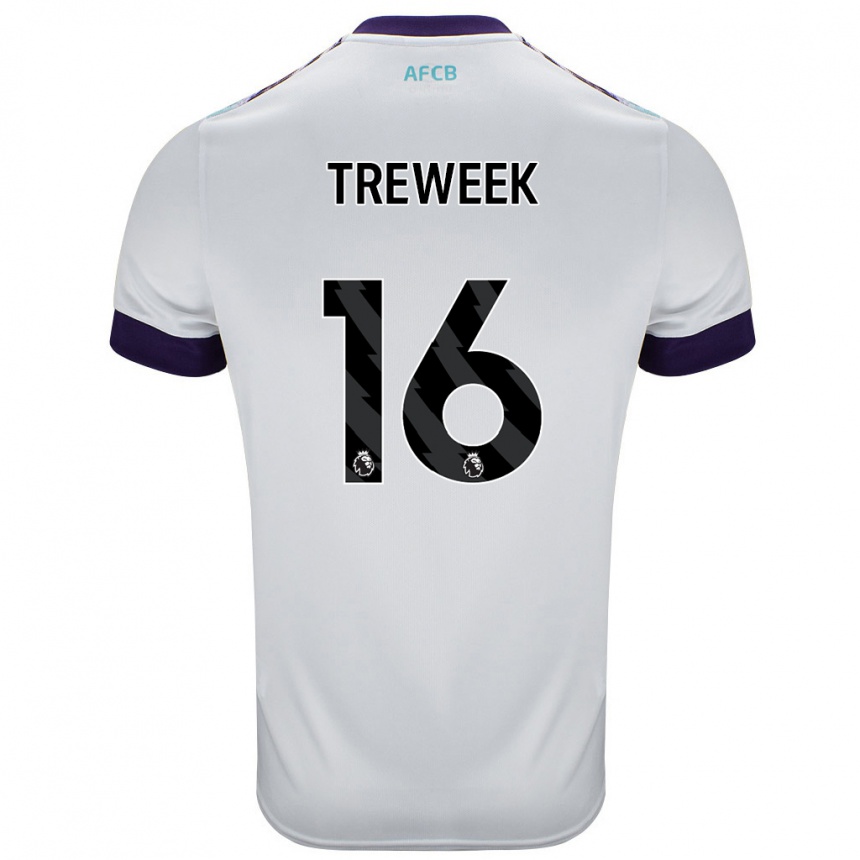 Moteriškas Jess Treweek #16 Balta Žalia Violetinė Išvykos Marškinėliai 2024/25 T-Shirt