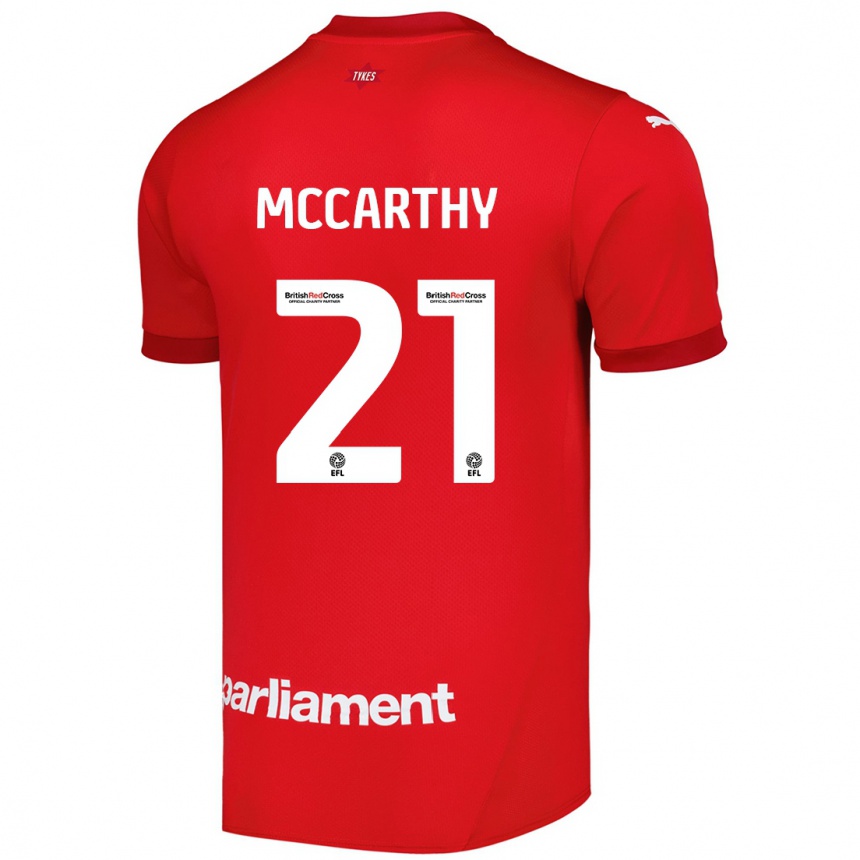 Vaikiškas Conor Mccarthy #21 Raudona Namų Marškinėliai 2024/25 T-Shirt